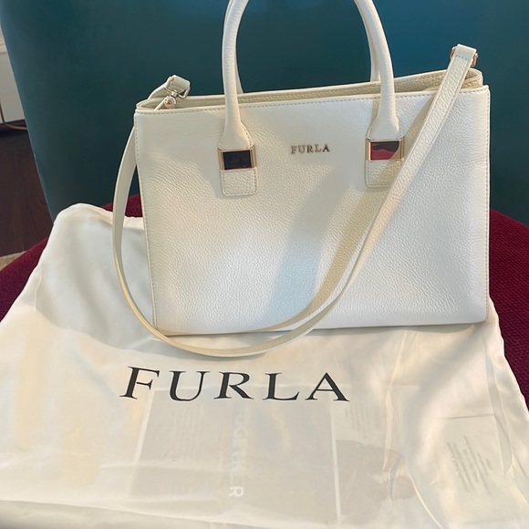 White leather Tote NWOT - Picture 1 of 12